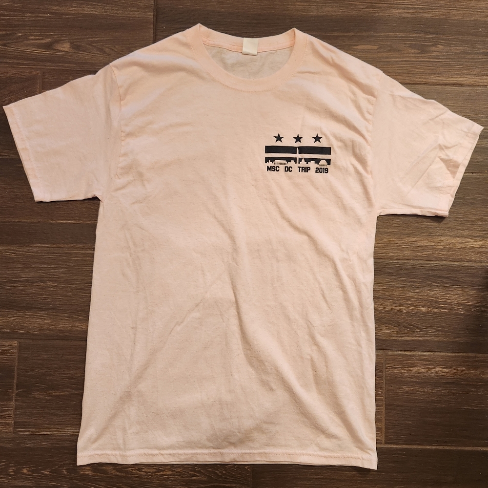 Hanes School Field Trip T Shirt Pink Men's Medium